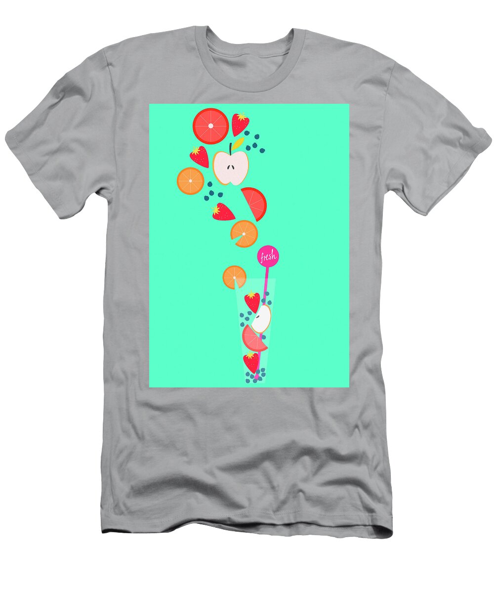 Healthy Drink with Lots of Slices Ikon Ikon Images T-Shirt