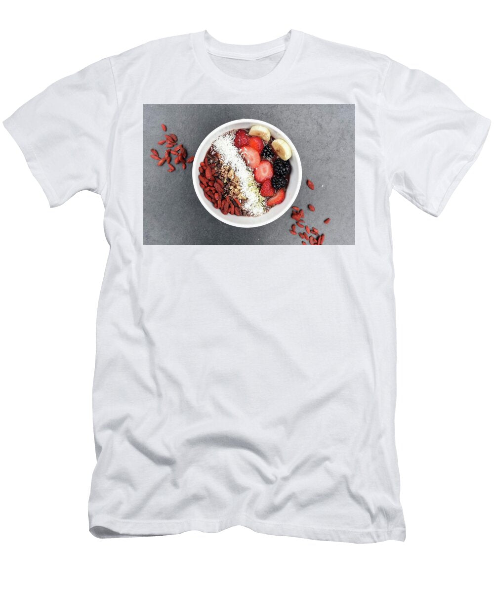 Healthy Smoothie Acai Bowl with Berries and Banana Mona Master Art T-Shirt