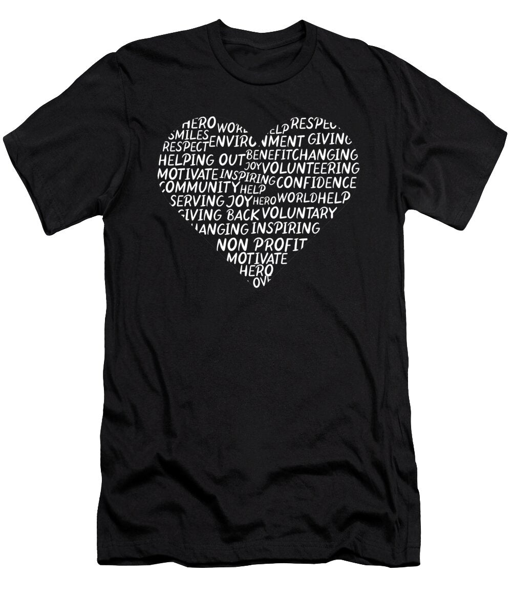Heart Volunteering Volunteer Volunteers Charity Rescue Gift Thomas Larch T-Shirt