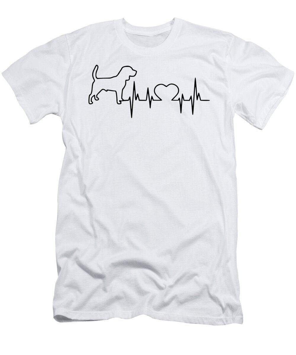 Heartbeat Beagle 3 Titan T-Shirt