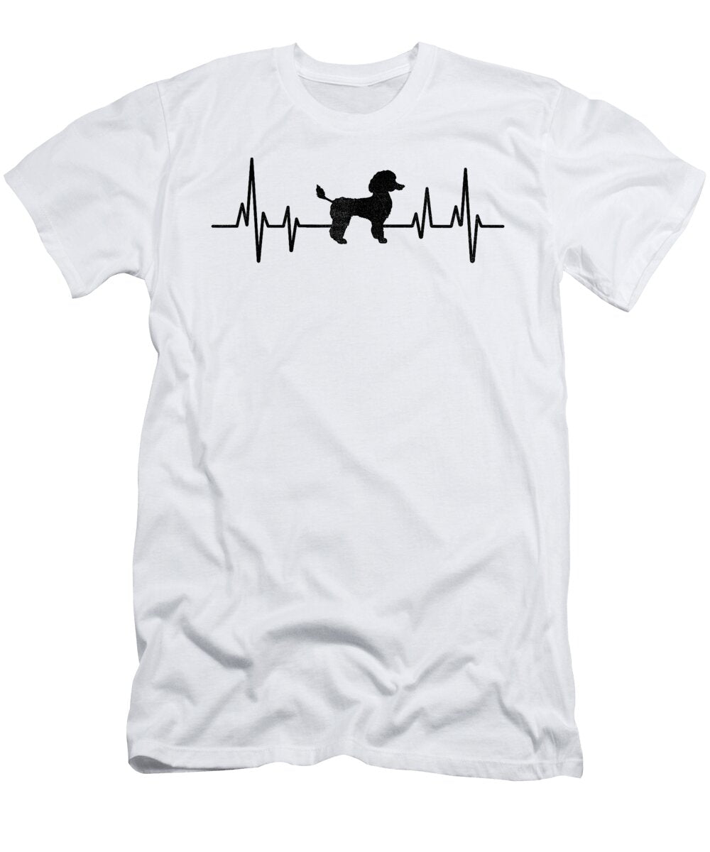 Heartbeat Ecg Poodle Dog Owner Poodles Dogs Studi Alex T-Shirt