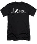 Heartbeat Ekg Pulse Poodle Reading Read Book Gift Teequeen2603 T-Shirt