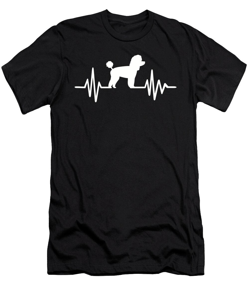Heartbeat Toy Poodle By Designzz T-Shirt