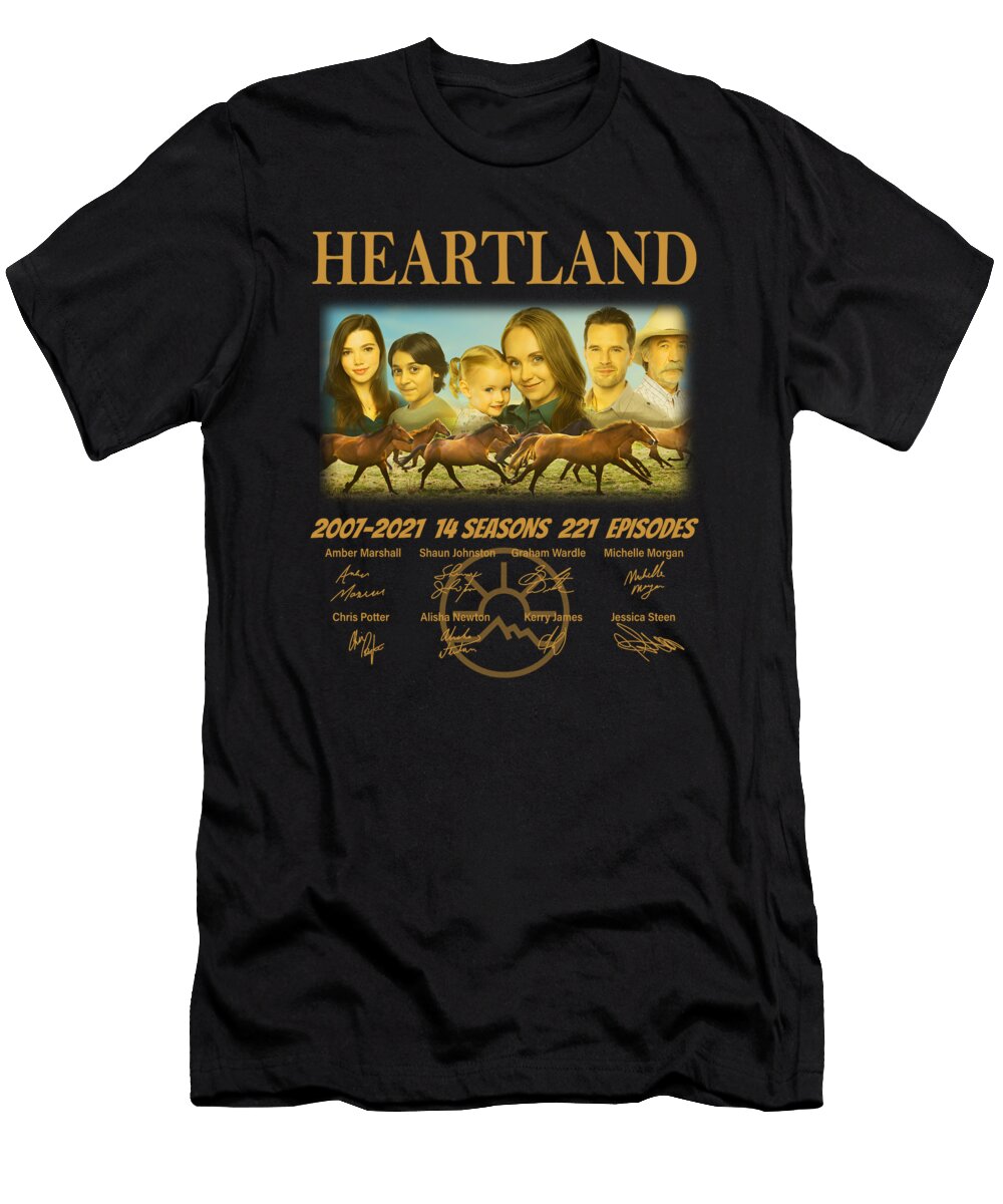 Heartland 2007 2021 14 Seasons 221 Episodes Cast Signatures Thh T-Shirt