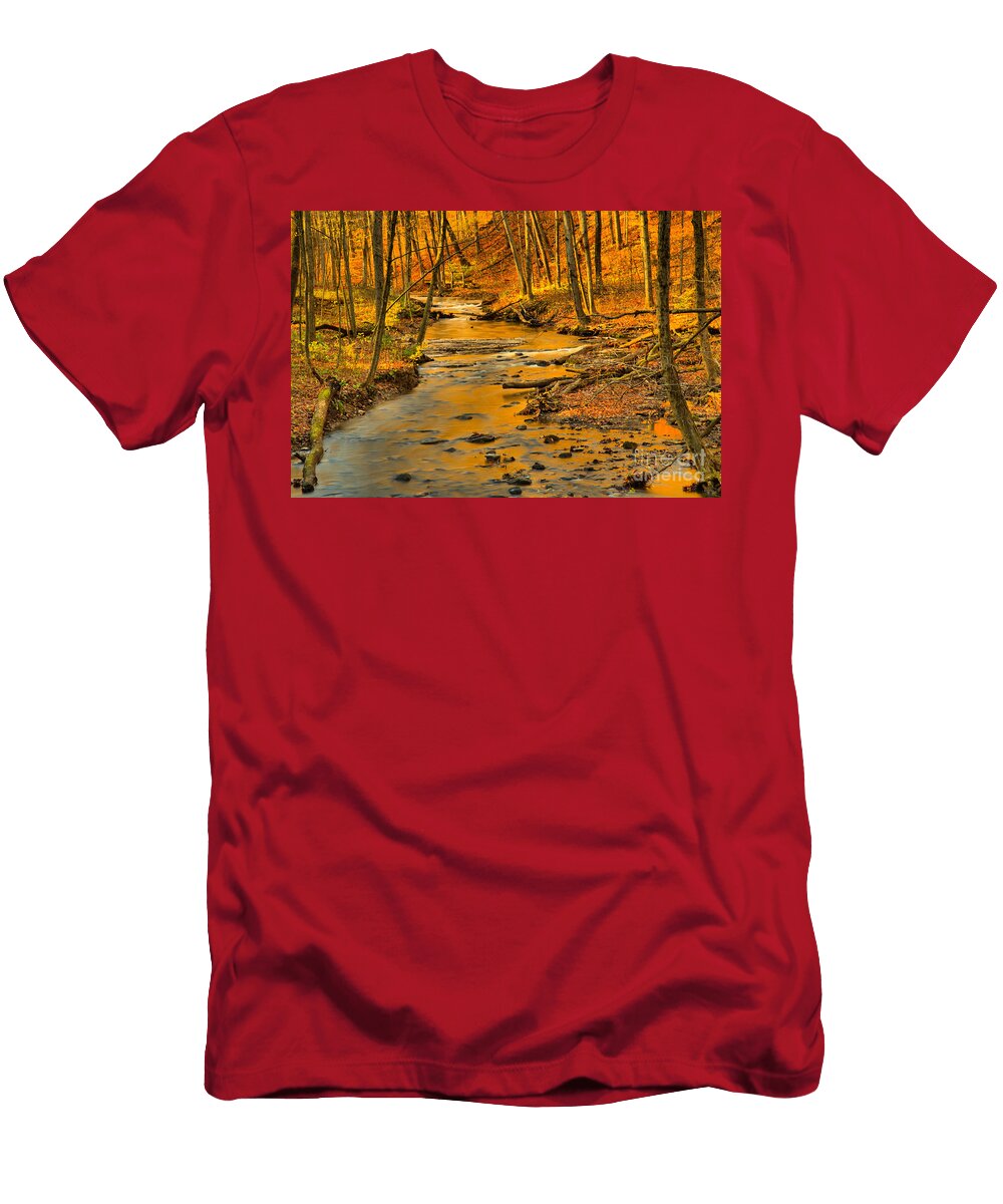 Hells Hollow Autumn Landscape Adam Jewell T-Shirt
