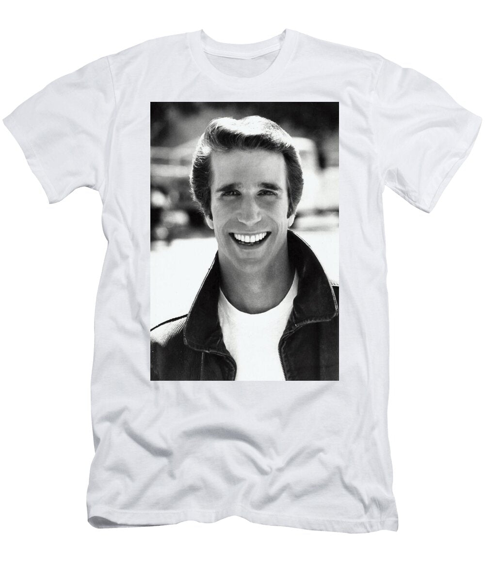 Henry Winkler As Fonzie in Happy Days 1977 Linda Howes T-Shirt