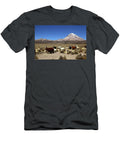 Herd of Alpacas and Sajama Volcano Bolivia James Brunker T-Shirt