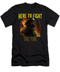 Here to Fight the Fire Fireman Firefighting Firefighter Maximus Designs T-Shirt
