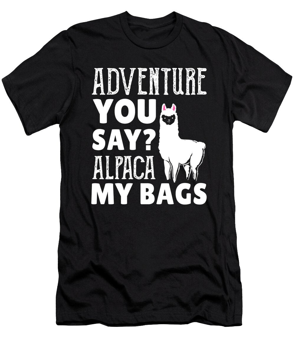 Hike Hiking Mountains Alpaca Hiker Llama Cute Gift Teequeen2603 T-Shirt