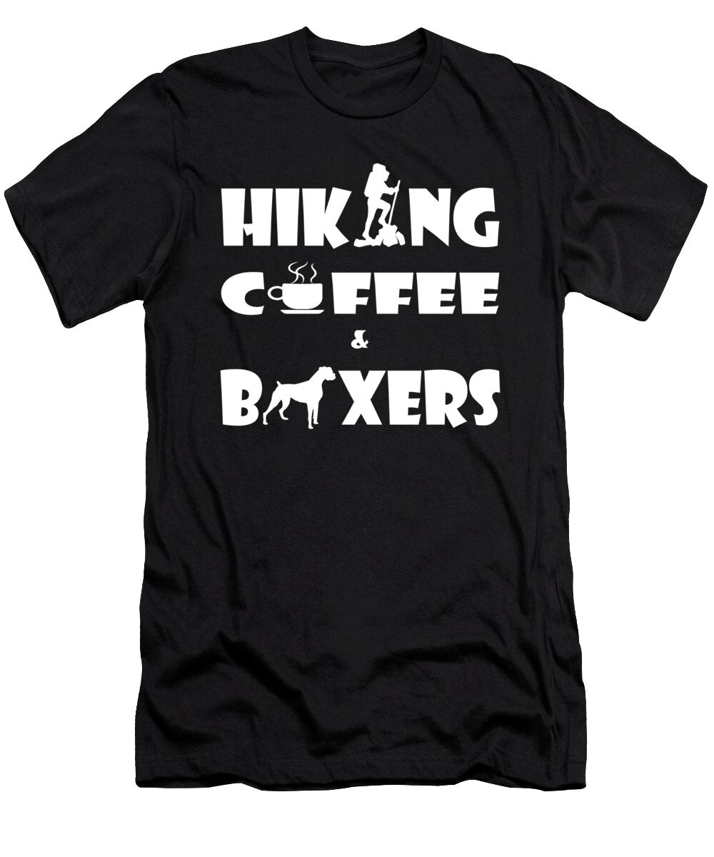 Hiking Coffee and Poodles Sarcastic P T-Shirt