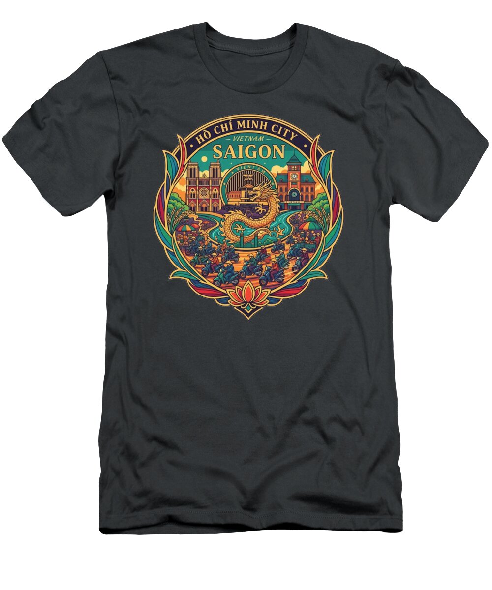 Ho Chi Minh City 3 Lik Batonboot T-Shirt