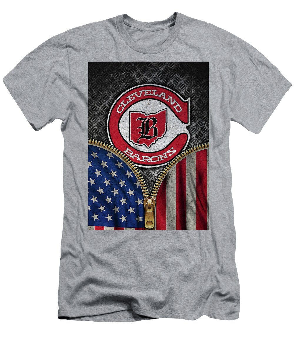 Hockey Art Cleveland Barons NHL Leith Huber T-Shirt