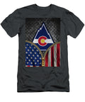 Hockey Art Colorado Rockies NHL Leith Huber T-Shirt