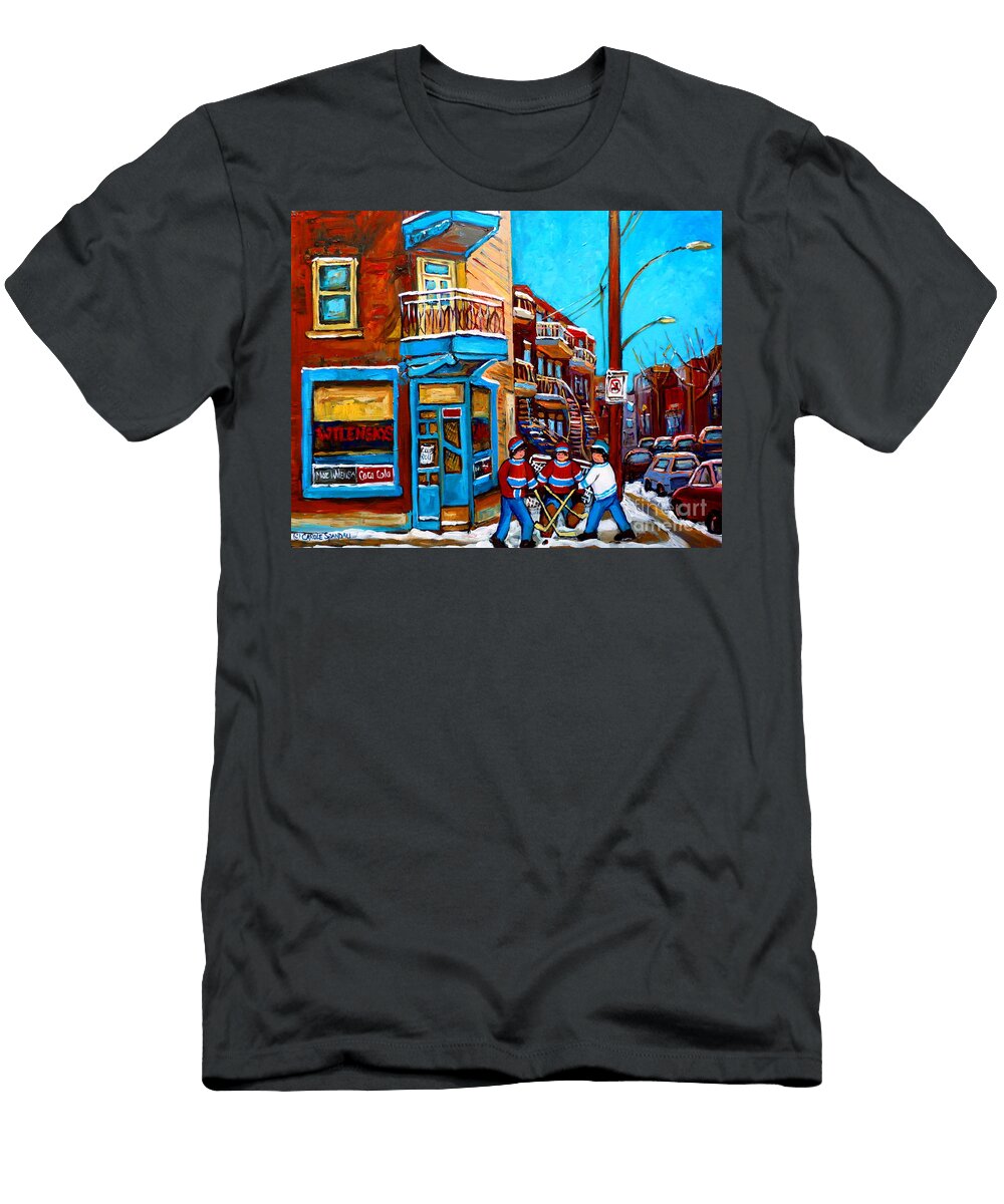 Hockey At Wilenskys Diner Carole Spandau T-Shirt