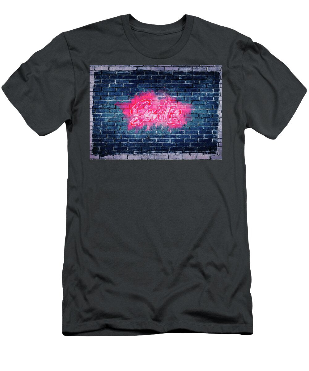 Hockey Blue Hockey NHL Seattle Leith Huber T-Shirt
