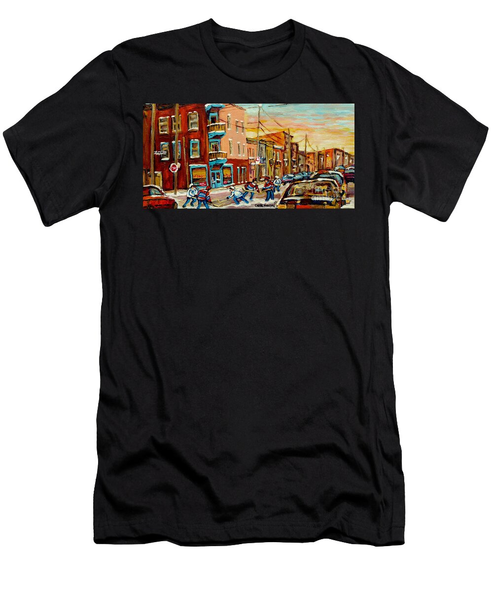 Hockey Game Fairmount and Clark Wilenskys Diner Carole Spandau T-Shirt