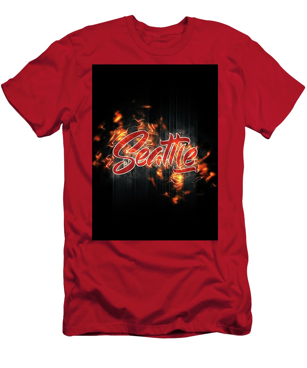 Hockey Hockey NHL Seattle Leith Huber T-Shirt