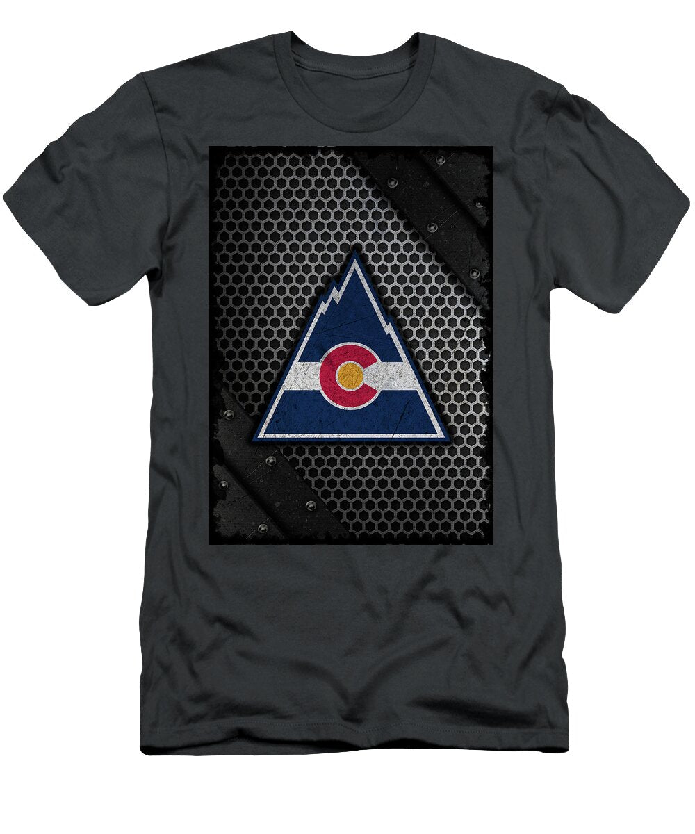 Hockey Metal Colorado Rockies NHL Leith Huber T-Shirt