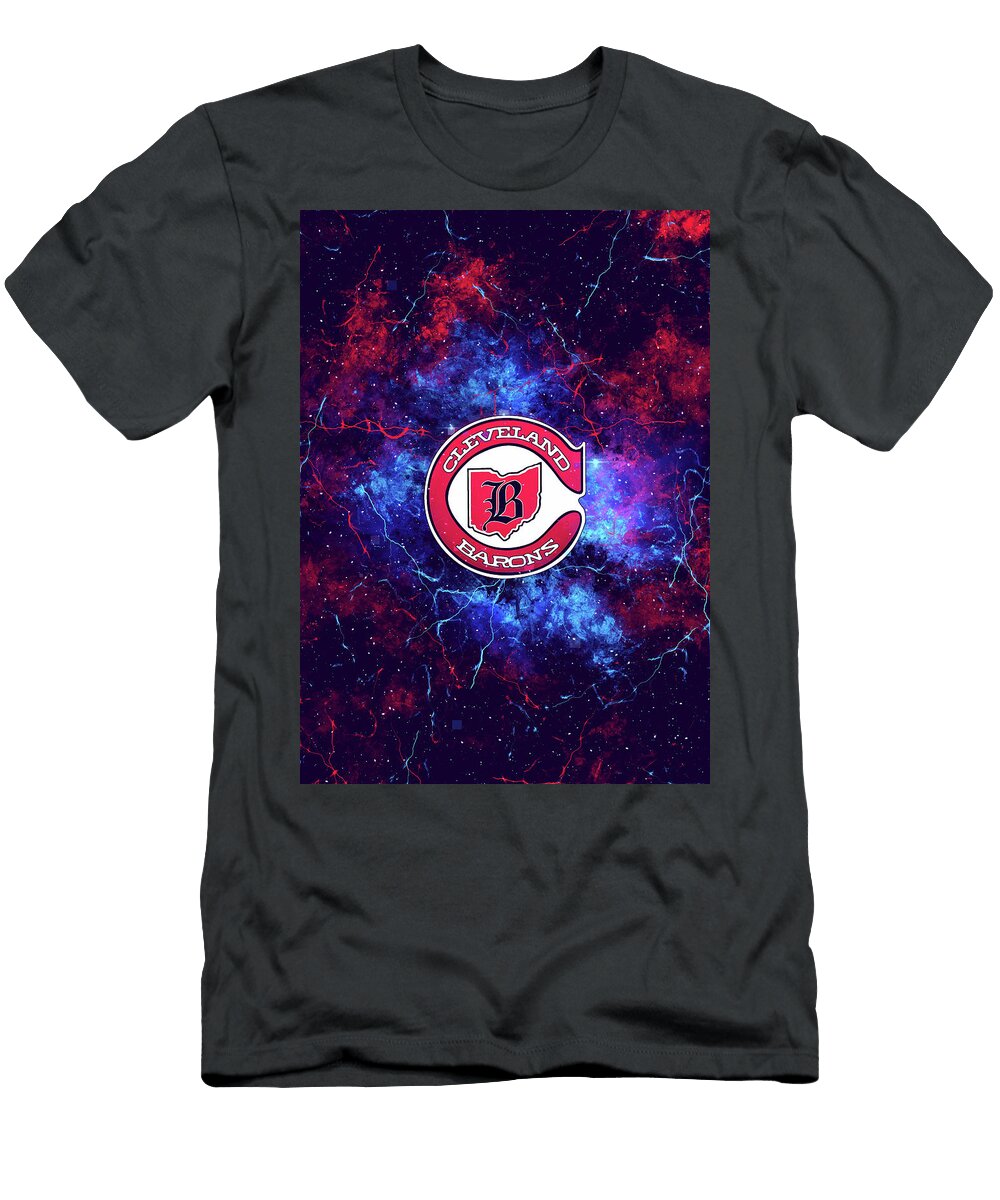 Hockey Nebula Cleveland Barons NHL Leith Huber T-Shirt