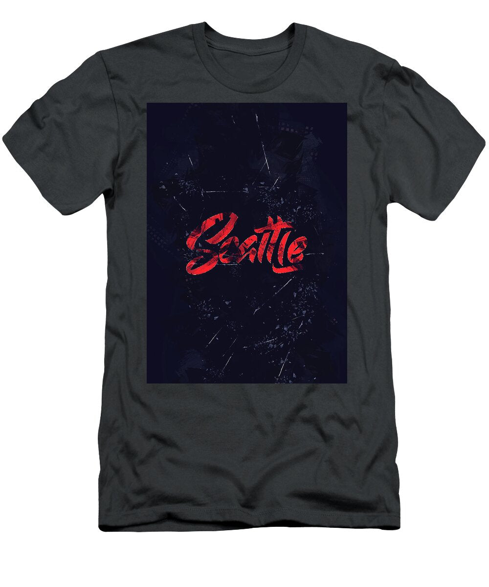 Hockey NHL Seattle Art Leith Huber T-Shirt