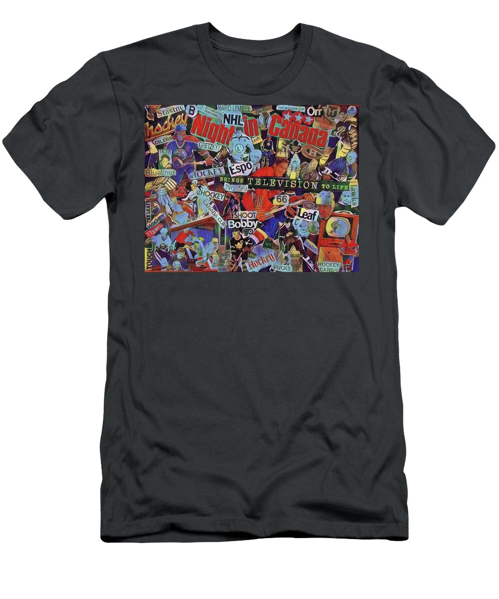 Hockey Night in Canadabrings Your Television to Life Bradley Boug T-Shirt