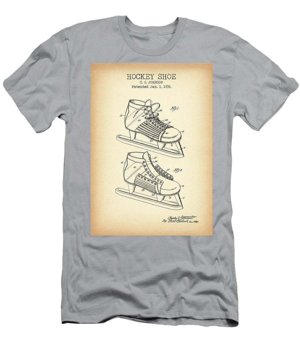 Hockey Shoe Vintage Patent Denny H T-Shirt