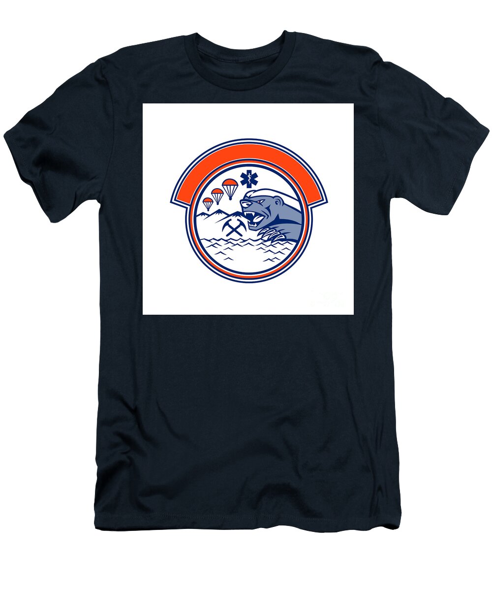 Honey Badger Land Sea Air Rescue Mascot Aloysius Patrimonio T-Shirt