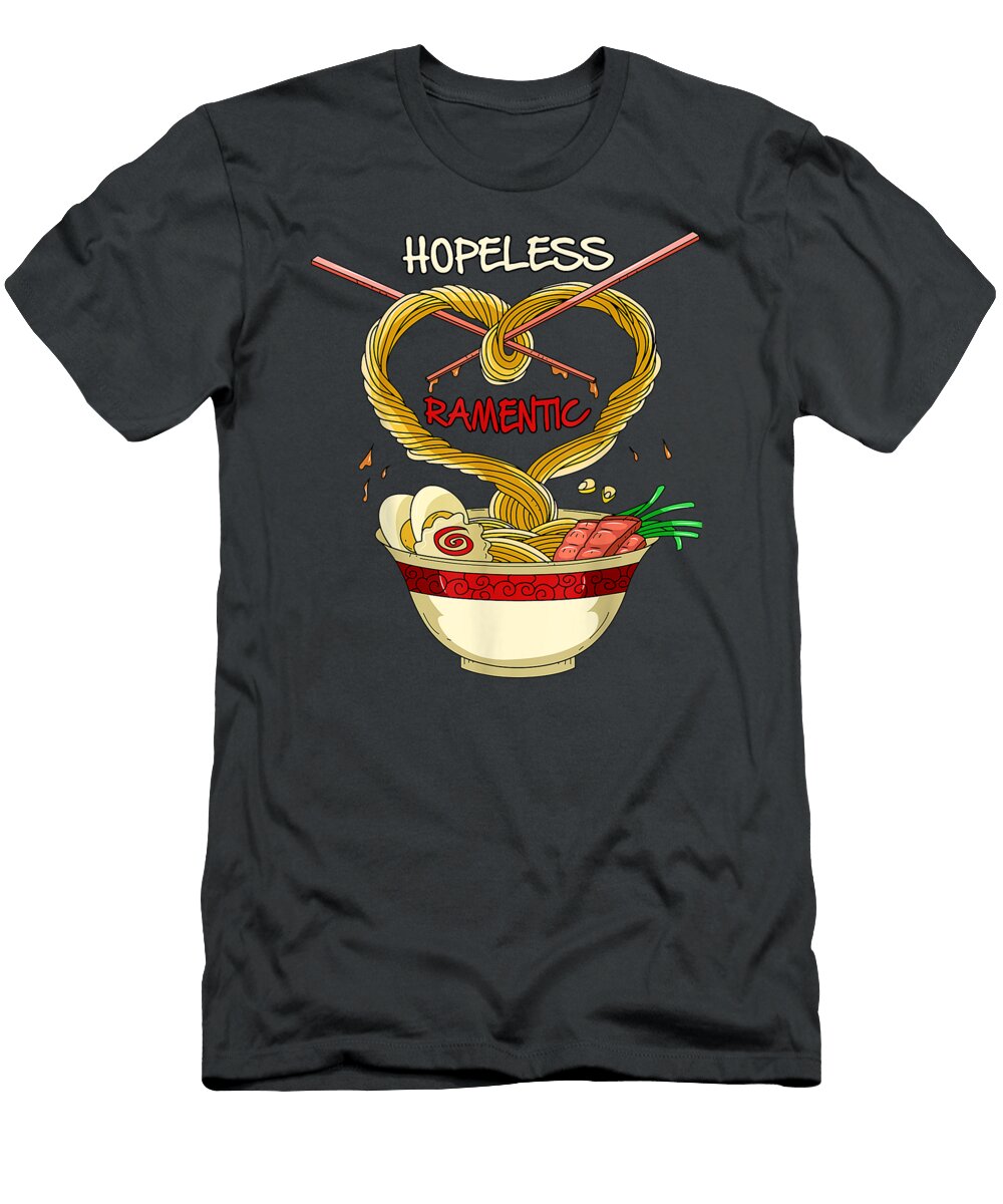 Hopeless Romantic Ramen Noodle Men Kids Women Youth Maamem Stepa T-Shirt