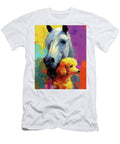 Horse and Poodle Dog Vibrant Bond Dog Art Museum T-Shirt