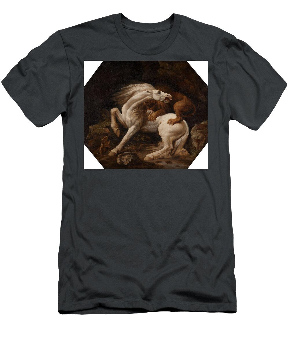 Horse Attacked By a Lion Episode C George Stubbs T-Shirt
