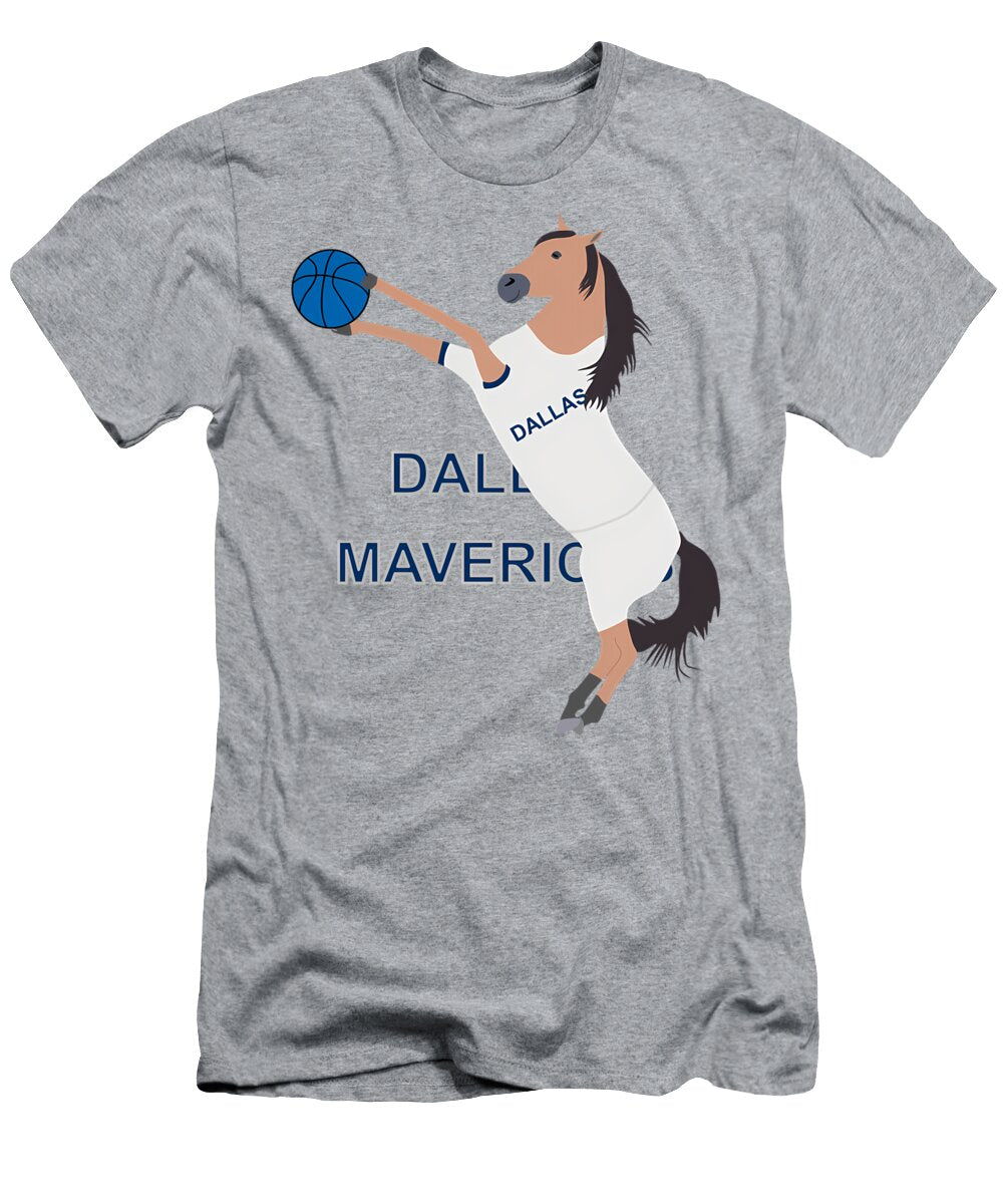Horse with Ball to Play Basketball Quang Vu T-Shirt