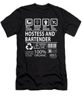 Hostess and Bartender Multitasking Job Title Gift Item Shi Hu Kang T-Shirt