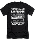 Hostess and Bartender Sarcasm Job Gift Item Shi Hu Kang T-Shirt