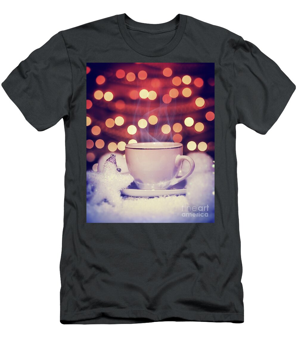 Hot Christmas Coffee Still Life Anna Om T-Shirt