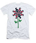 Houston Oilers NFL Football Team Logo Flower Art Steven Shaver T-Shirt