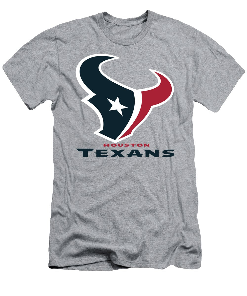 Houston Texans on an Abraded Steel Texture Movie Poster Prints T-Shirt