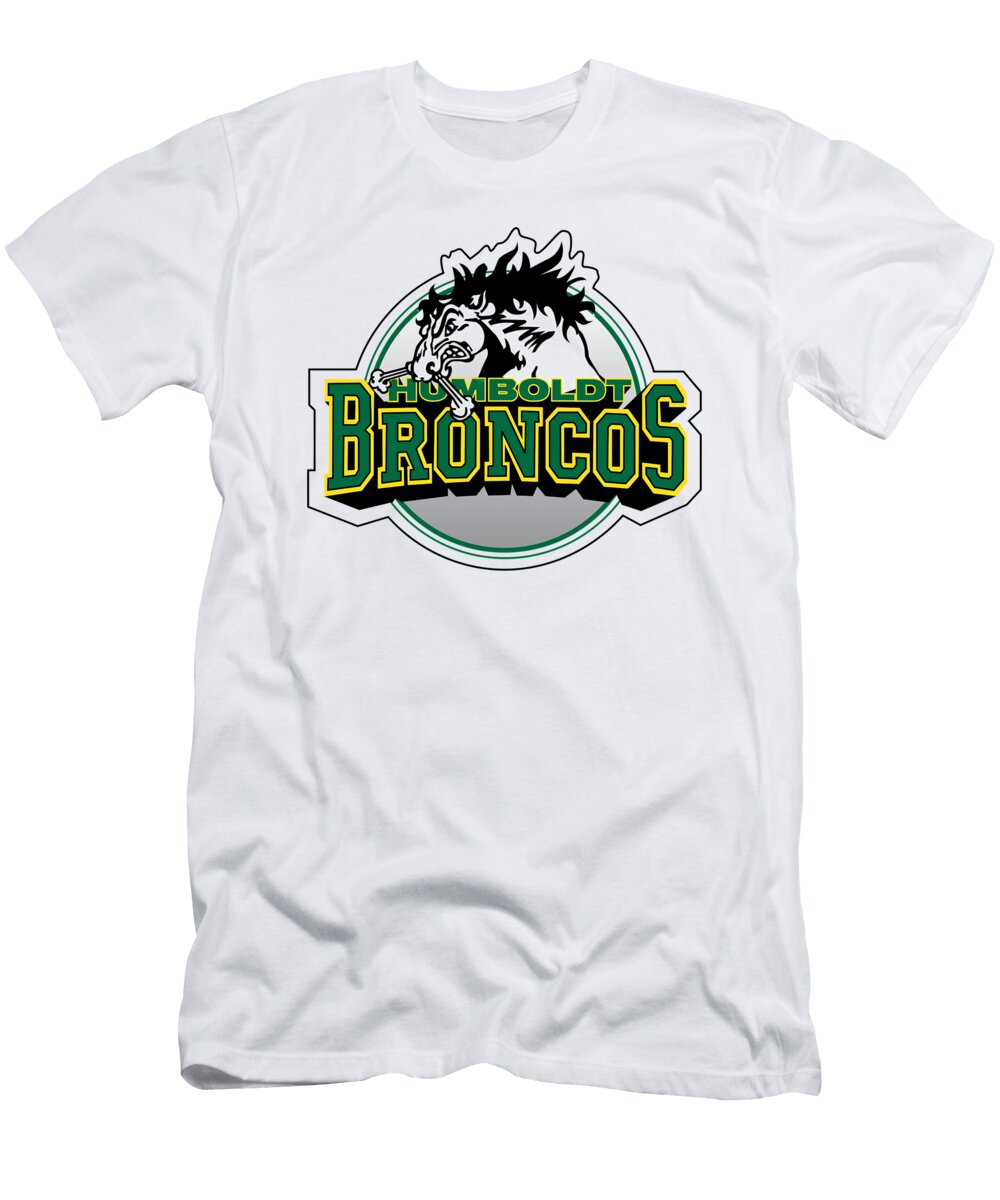 Humboldt Broncos Logo Poli Deru T-Shirt