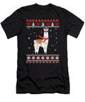 Humor Llama Alpaca Christmas Tree Funny Ugly Christmas Xmas Cute Fan Ezone Prints T-Shirt