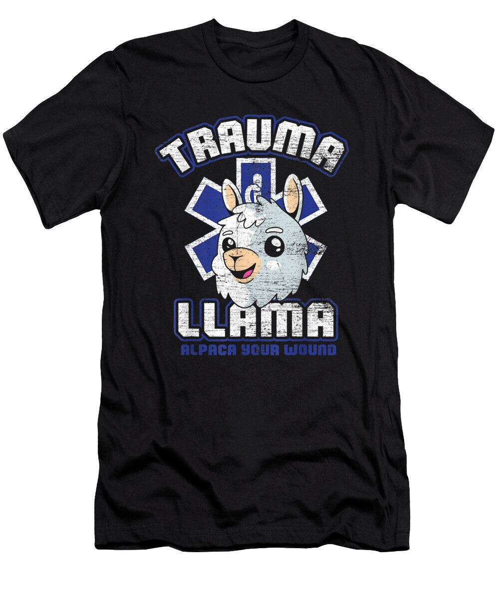 Humor Trauma Llama Alpaca Your Wound Nurse Gifts for Ezone Prints T-Shirt