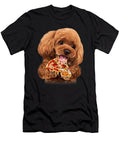 Hungry Poodle Puppy Devouring Pizza Dog Dhbubble T-Shirt