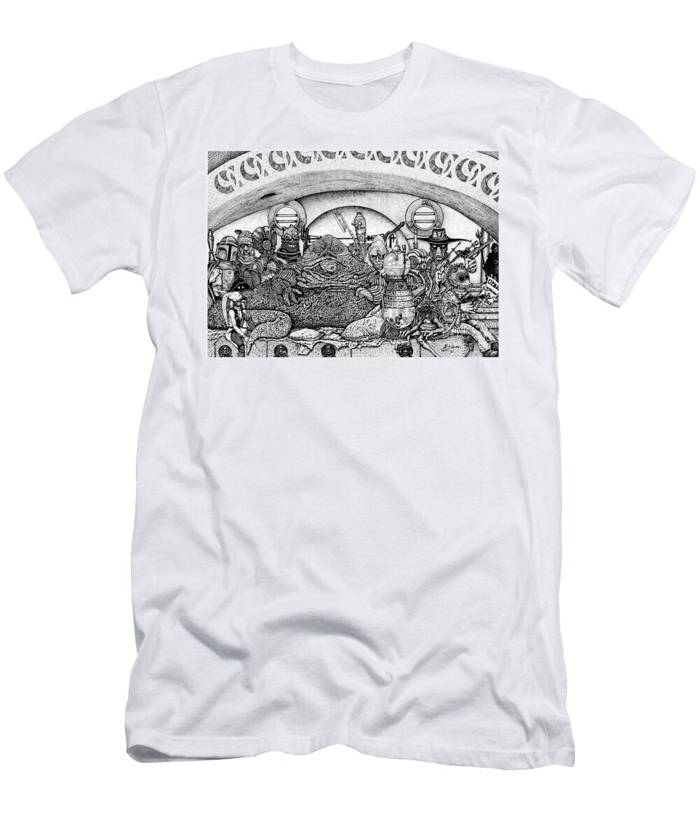 Hunters Gathering a Star Wars Scene Benjamin Newman T-Shirt