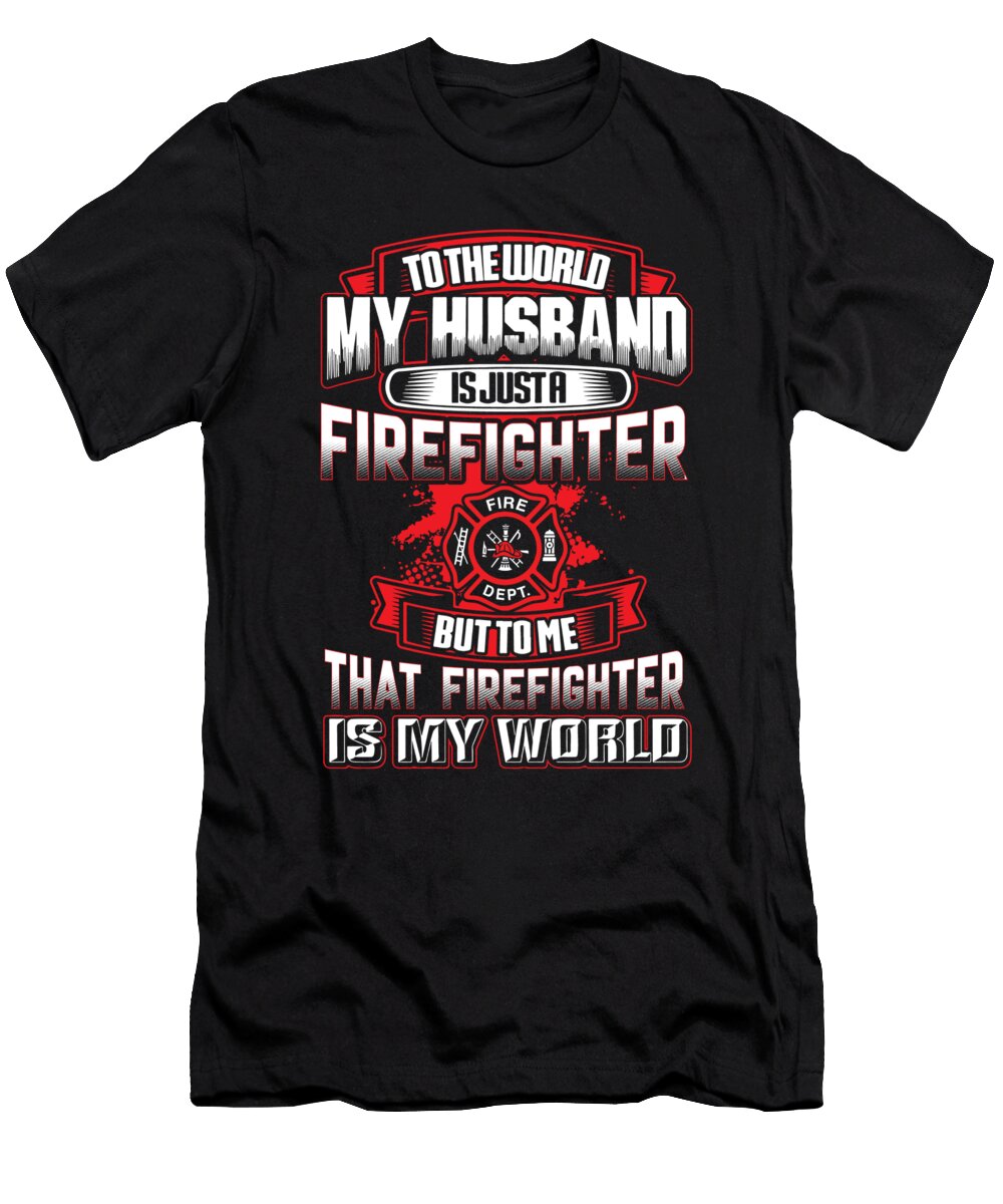Husband Firefighter Wife Jacob Zelazny T-Shirt