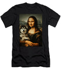 Huskita Mona Lisa Painting Art Dog Mom Dad Zyneu Gangd T-Shirt