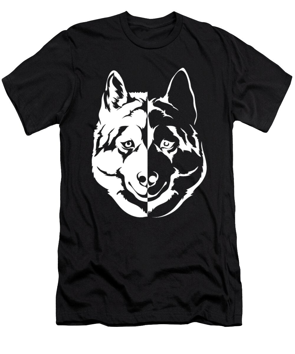Husky and Wolf Face Tinh Tran Le Thanh T-Shirt