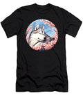 Husky Cherry Blossom Funny Dog Japan Natalie Lidford T-Shirt