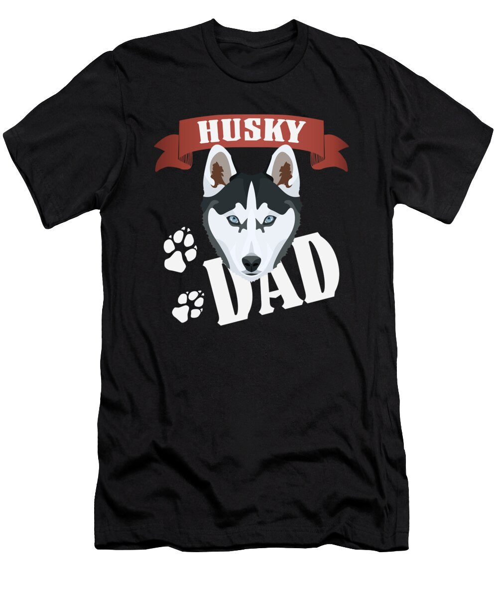 Husky Dad Dog Dad Greenoptix T-Shirt