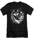 Husky Dog Animal Playing American Football Natalie Lidford T-Shirt
