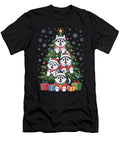 Husky Dog Christmas Tree Holiday Pet Lover Stack Sophie Eleanor T-Shirt