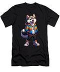 Husky Dog Cool Jacket Outfit Dog Mom Dad Zyneu Gangd T-Shirt