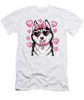 Husky Dog Coquette Candy Valentines Day Pet Studi Alex T-Shirt
